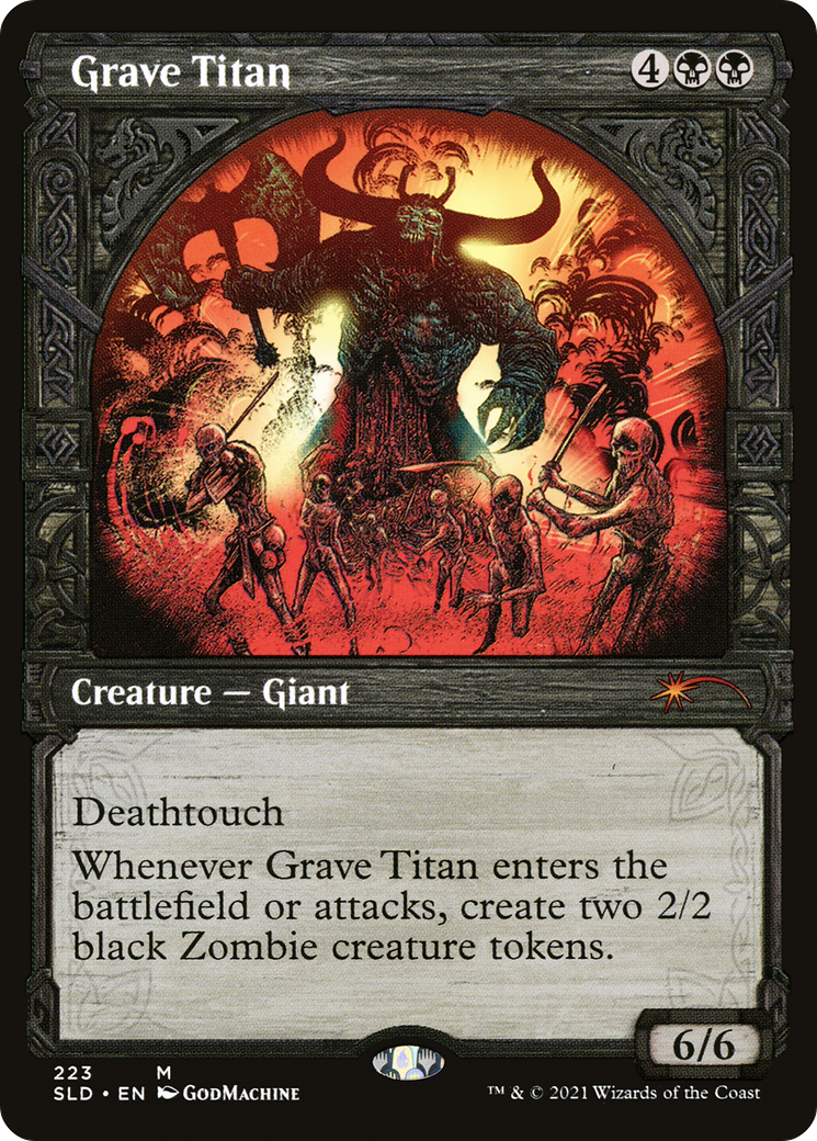 Grave Titan (223) (SLD-223) [Secret Lair] Drop (Showcase) Foil MTG Single Wizards of the Coast