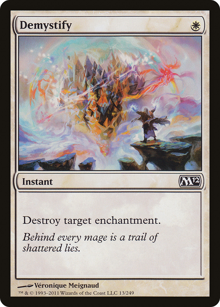 Demystify (M12-013) [Magic 2012] Foil MTG Single Wizards of the Coast