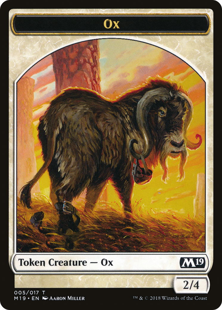 Ox (M19-005) [Tokens] Core Set 2019 Tokens MTG Single Wizards of the Coast