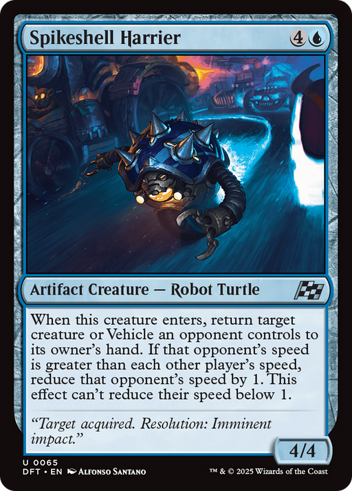 Spikeshell Harrier (DFT-065) [Aetherdrift] Foil MTG Single Wizards of the Coast