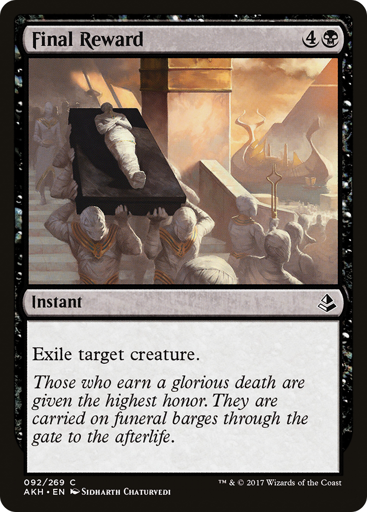 Final Reward (AKH-092) [Amonkhet] MTG Single Wizards of the Coast