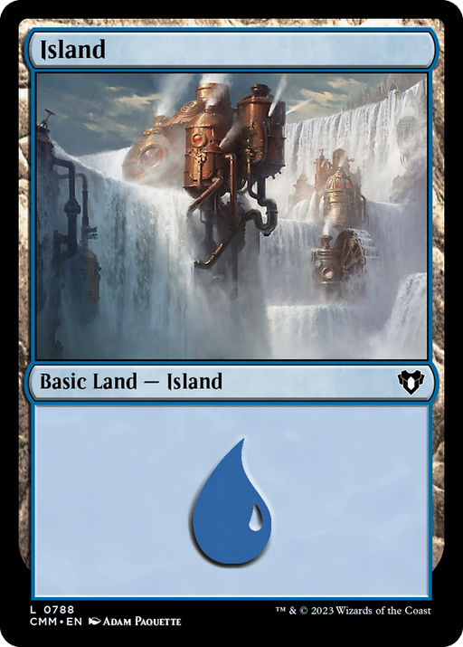 Island (0788) (CMM-788) [Commander Masters] MTG Single Wizards of the Coast
