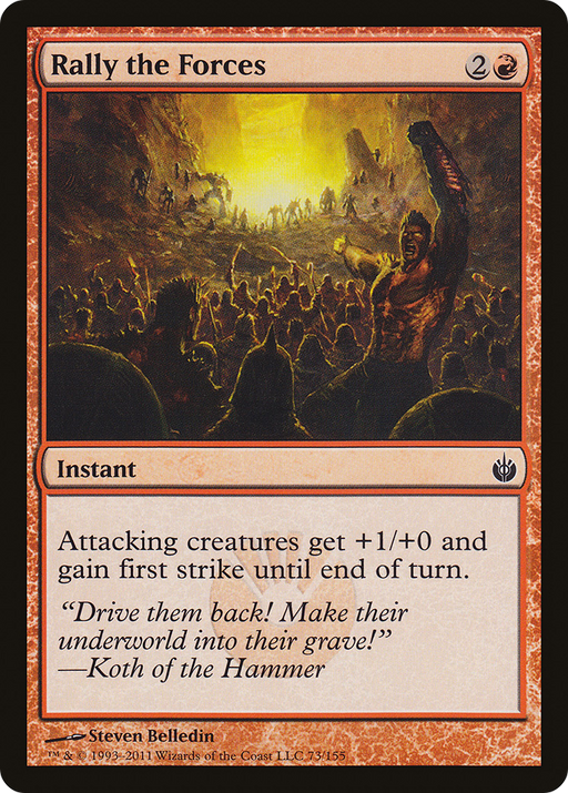 Rally the Forces (MBS-073) [Mirrodin Besieged] MTG Single Wizards of the Coast