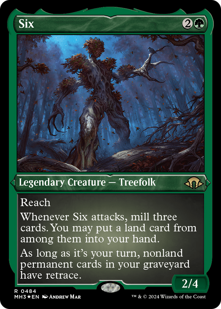 Six (Foil Etched) (MH3-484) [Modern Horizons 3] Foil MTG Single Wizards of the Coast
