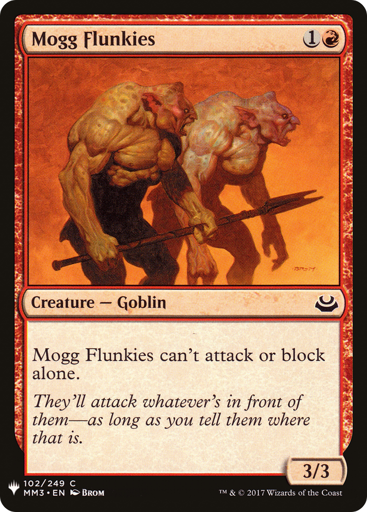 Mogg Flunkies (LIST-MM3-102) [Mystery Booster] The List MTG Single Wizards of the Coast