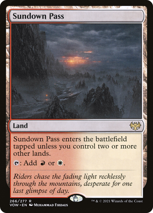 Sundown Pass (VOW-266) [Innistrad: Crimson Vow] MTG Single Wizards of the Coast