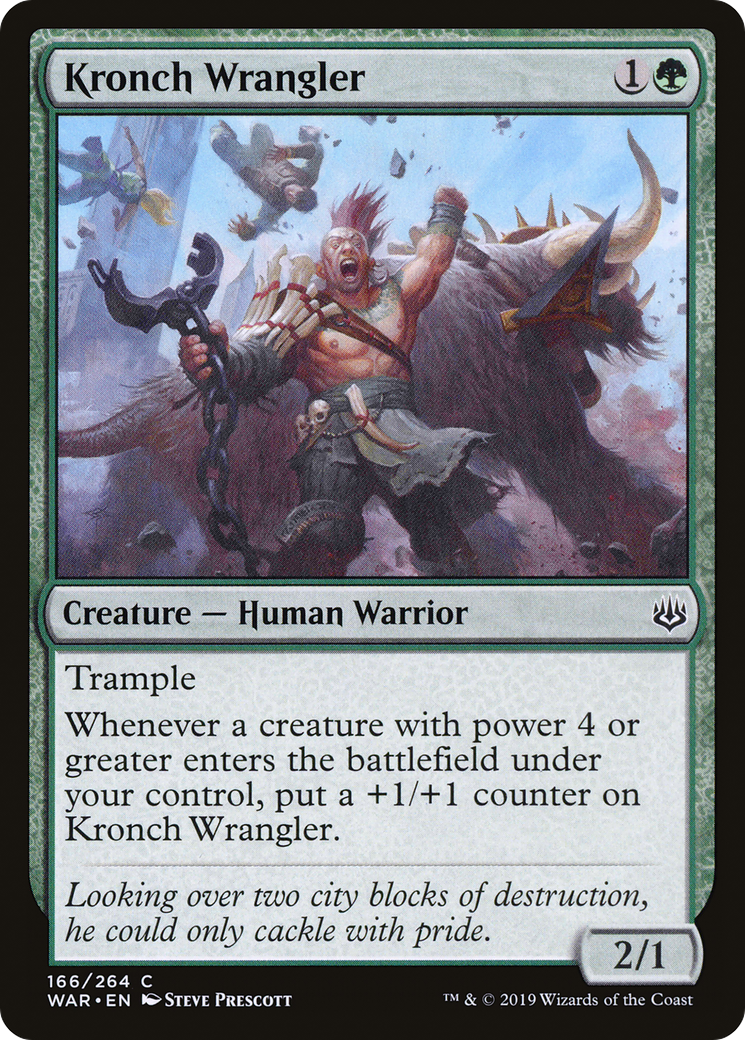 Kronch Wrangler (WAR-166) [War of the Spark] Foil MTG Single Wizards of the Coast
