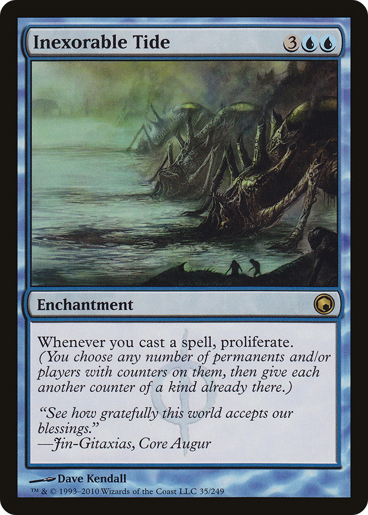 Inexorable Tide (SOM-035) [Scars of Mirrodin] Foil MTG Single Wizards of the Coast