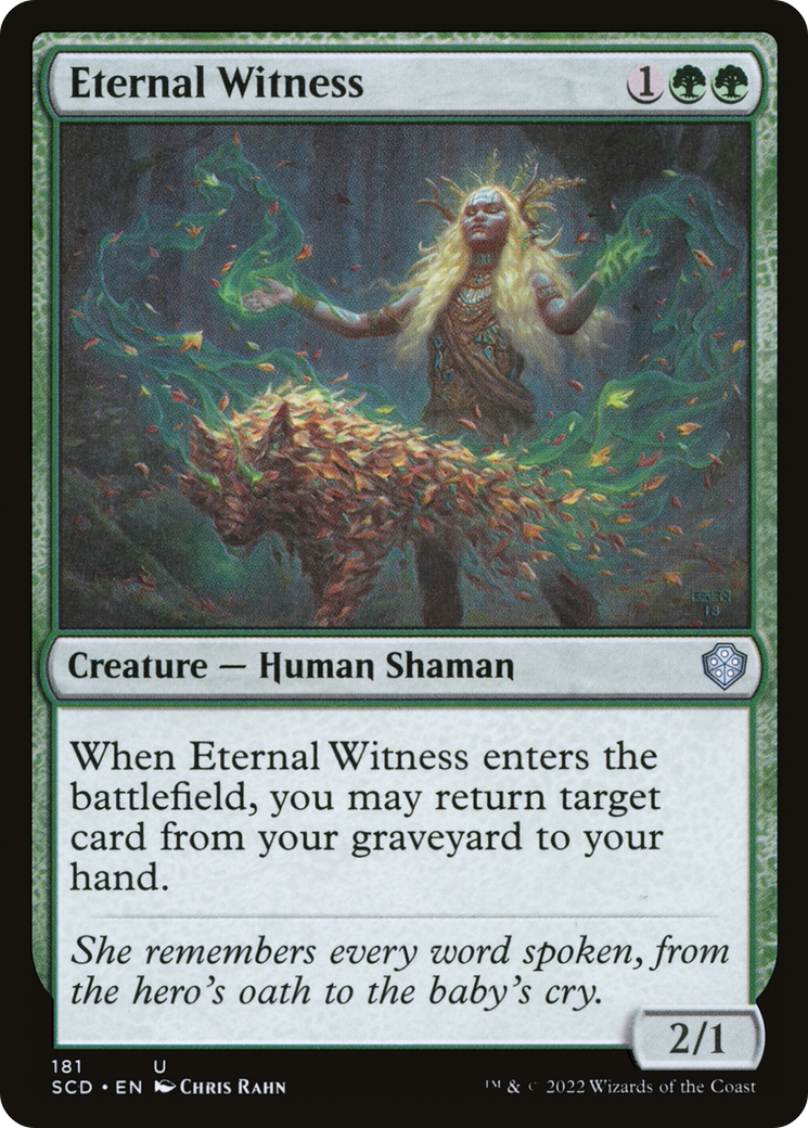 Eternal Witness (SCD-181) [Starter Commander Decks] MTG Single Wizards of the Coast