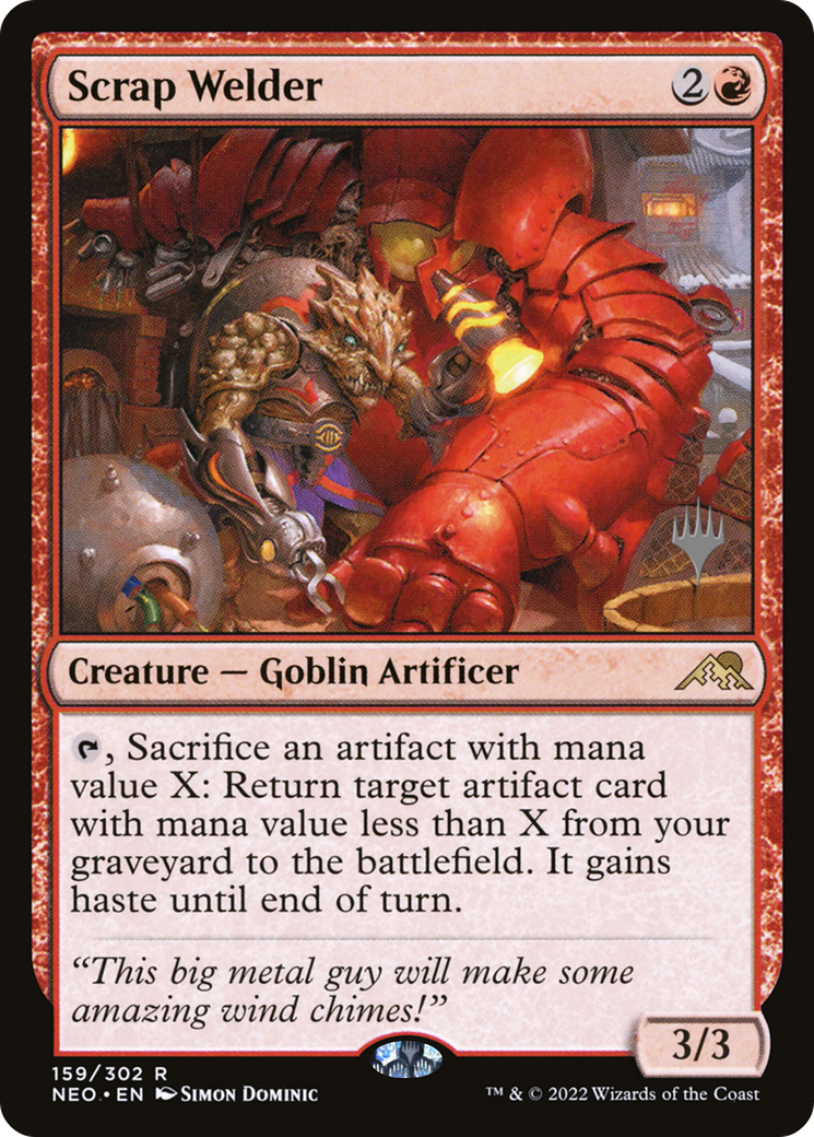 Scrap Welder (PPNEO-159P) [Kamigawa: Neon Dynasty Promos] MTG Single Wizards of the Coast
