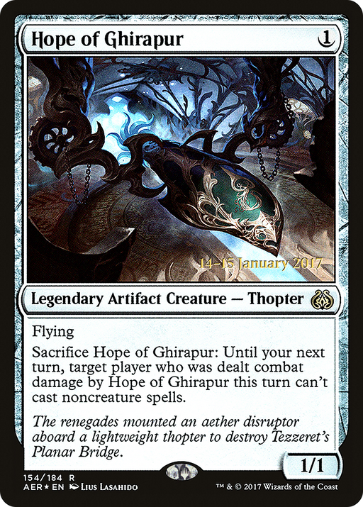 Hope of Ghirapur (PRE-154) [Aether Revolt Promos] Foil MTG Single Wizards of the Coast