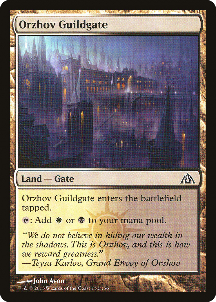 Orzhov Guildgate (DGM-153) [Dragon's Maze] Foil MTG Single Wizards of the Coast