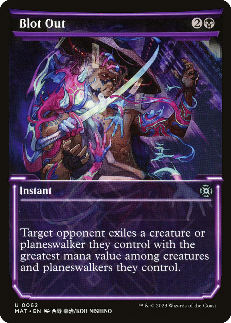 Blot Out (MAT-062) [March of the Machine: The Aftermath] (Showcase) MTG Single Wizards of the Coast