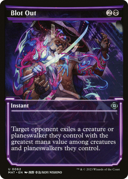 Blot Out (MAT-062) [March of the Machine: The Aftermath] (Showcase) MTG Single Wizards of the Coast