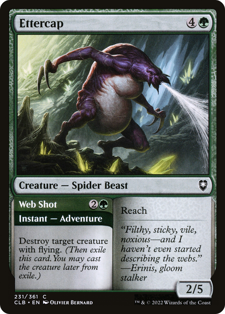 Ettercap (CLB-231) [Commander Legends: Battle for Baldur's Gate] Foil MTG Single Wizards of the Coast