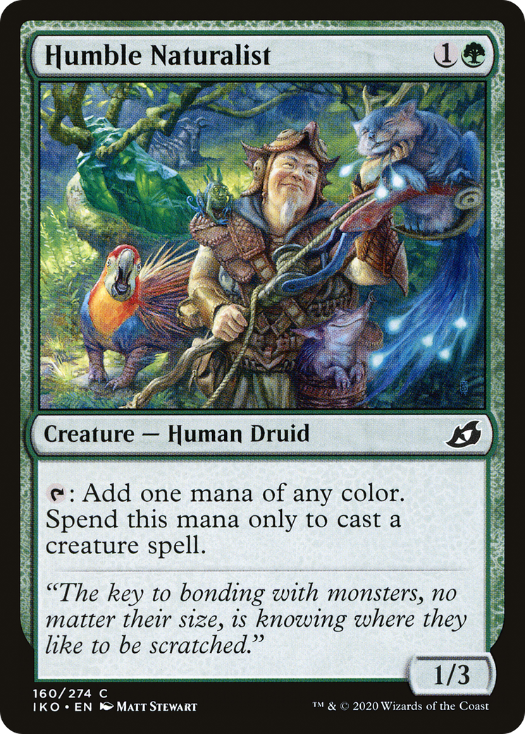 Humble Naturalist (IKO-160) [Ikoria: Lair of Behemoths] MTG Single Wizards of the Coast