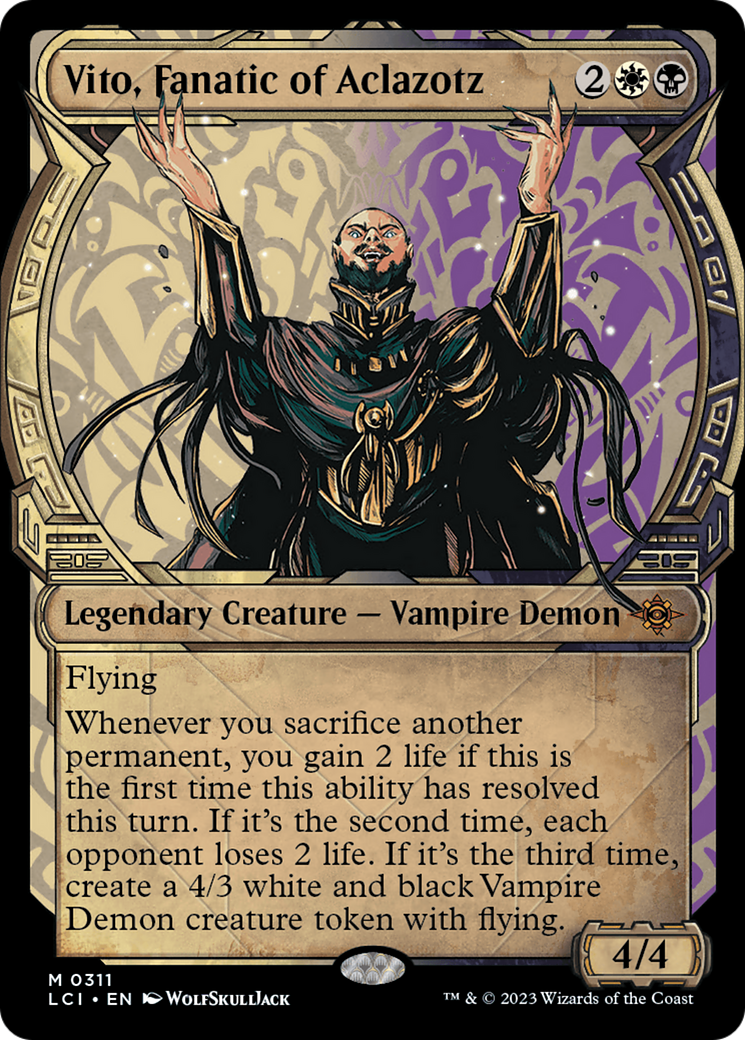 Vito, Fanatic of Aclazotz (LCI-311) [The Lost Caverns of Ixalan] (Showcase) MTG Single Wizards of the Coast