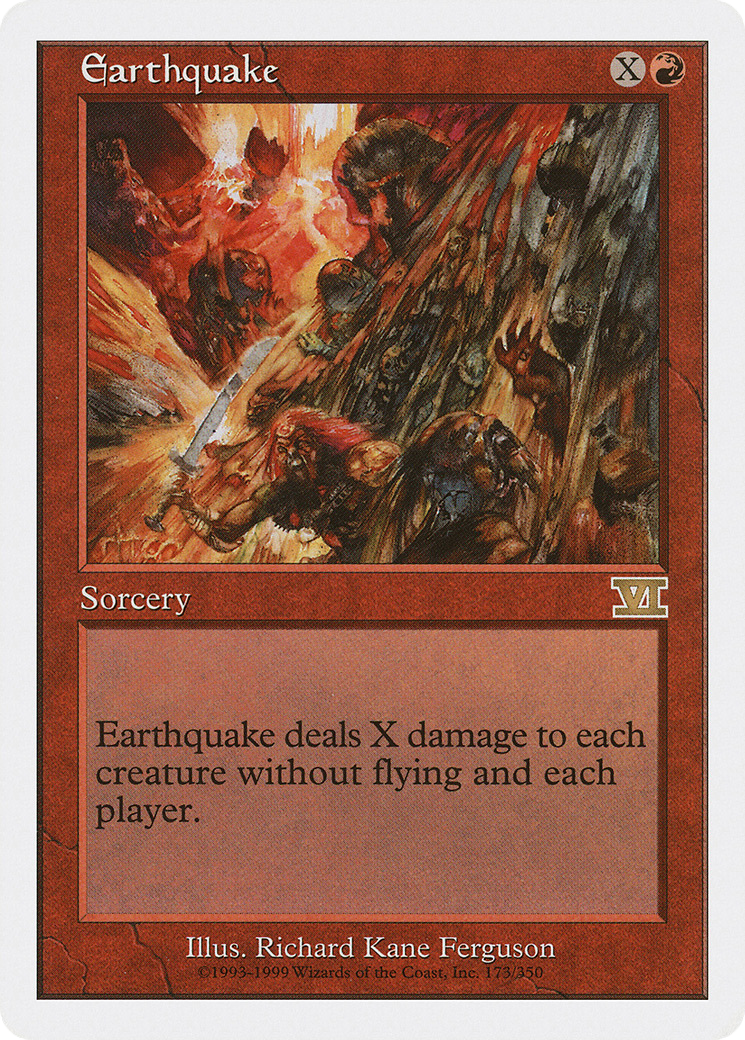 Earthquake (6ED-173) [Classic Sixth Edition] MTG Single Wizards of the Coast