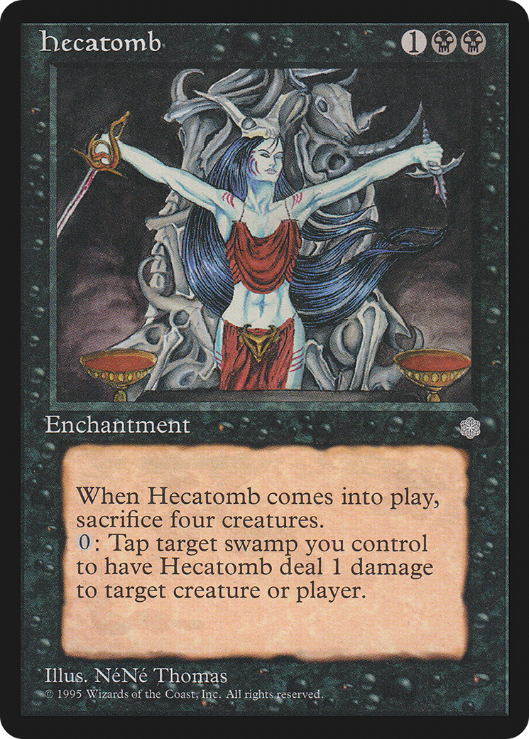 Hecatomb (ICE-) [Ice Age] MTG Single Wizards of the Coast