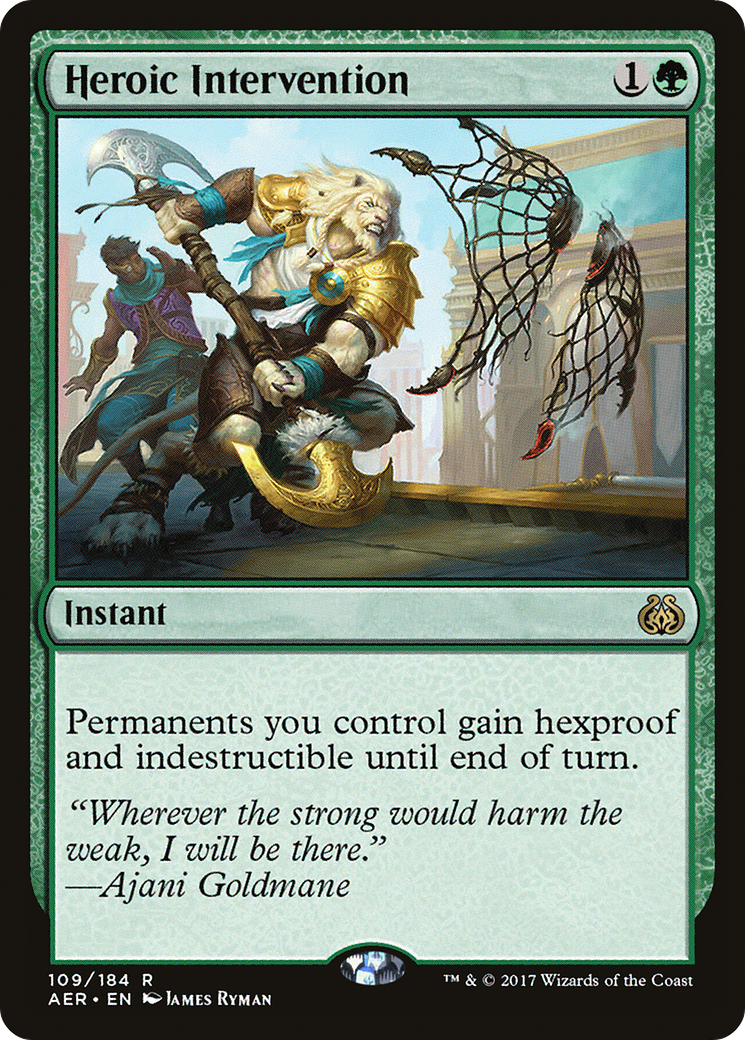 Heroic Intervention (AER-109) [Aether Revolt] Foil MTG Single Wizards of the Coast