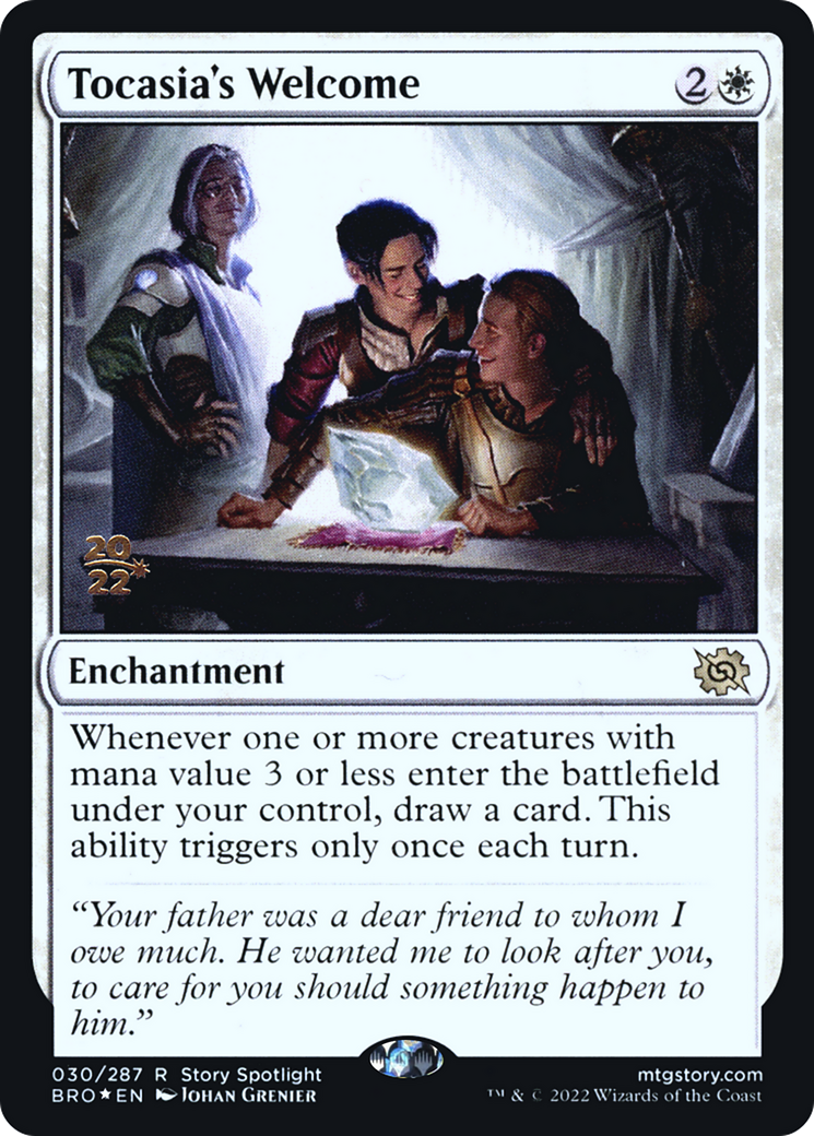 Tocasia's Welcome (PRE-030) [The Brothers' War Promos] Foil MTG Single Wizards of the Coast