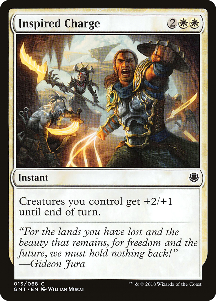 Inspired Charge (GNT-013) [Misc] Game Night MTG Single Wizards of the Coast