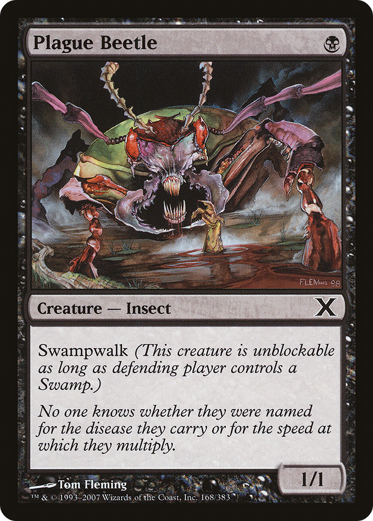 Plague Beetle (10E-168) [Tenth Edition] MTG Single Wizards of the Coast