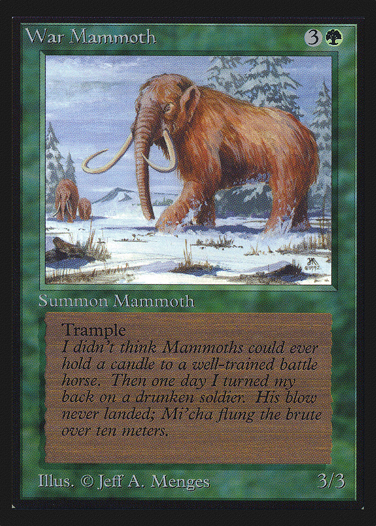 War Mammoth (IED-228) [Intl. Collectors' Edition] MTG Single Wizards of the Coast