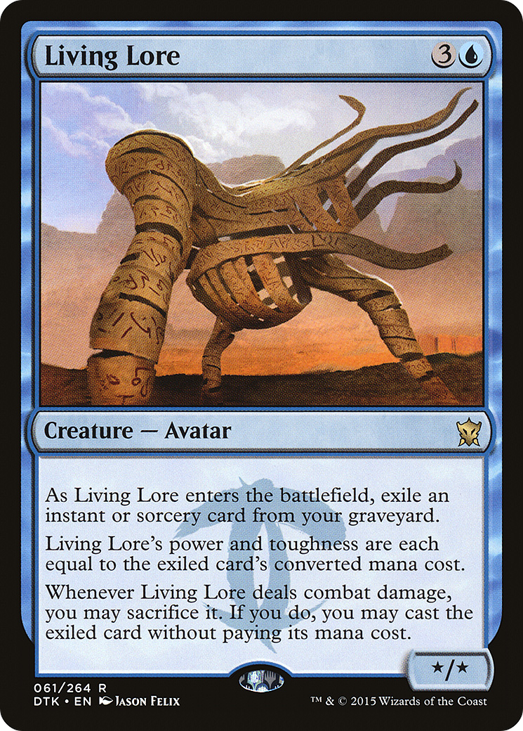 Living Lore (DTK-061) [Dragons of Tarkir] Foil MTG Single Wizards of the Coast