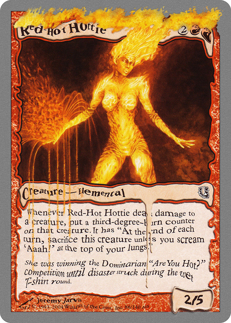Red-Hot Hottie (UNH-086) [Unhinged] Foil MTG Single Wizards of the Coast