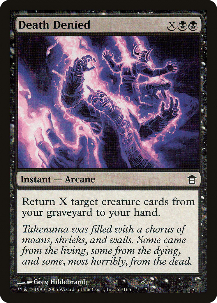 Death Denied (SOK-063) [Saviors of Kamigawa] MTG Single Wizards of the Coast