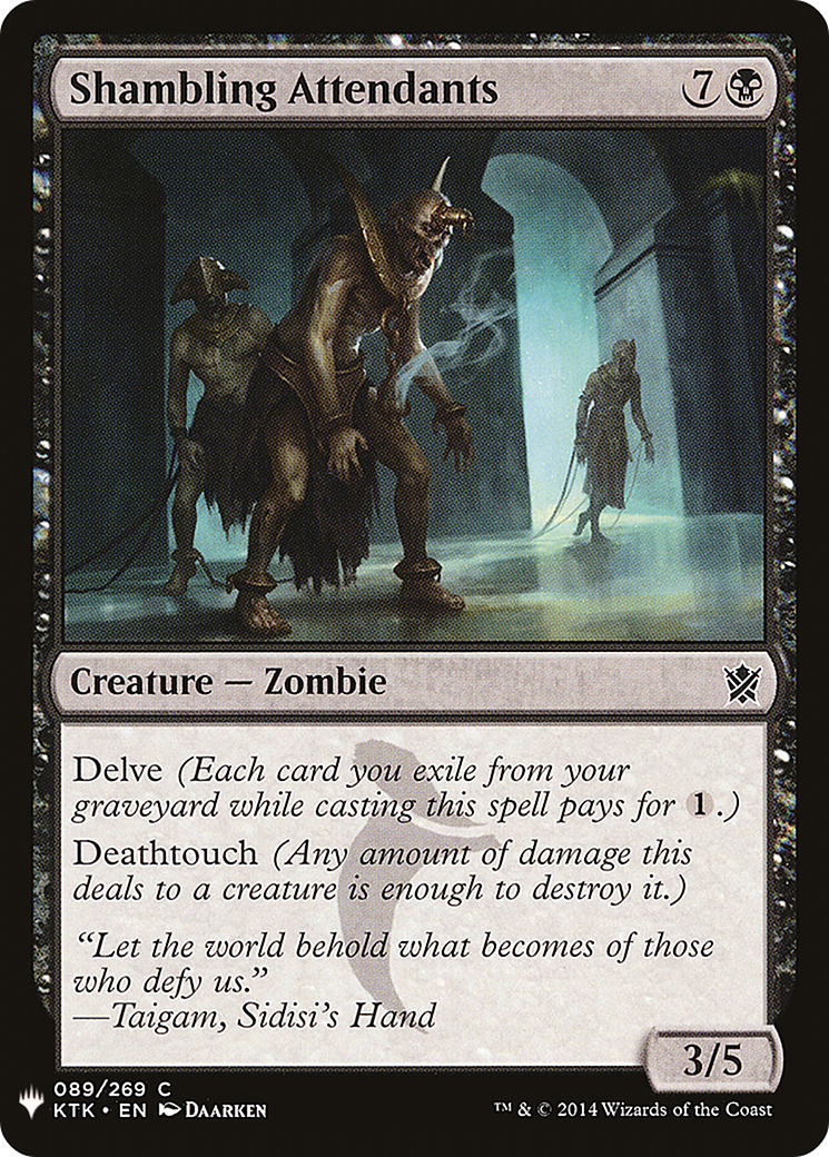 Shambling Attendants (LIST-KTK-89) [Mystery Booster] The List MTG Single Wizards of the Coast