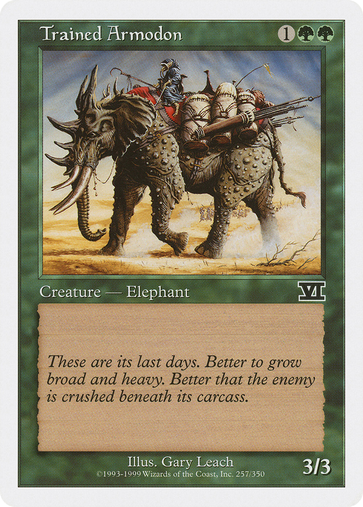 Trained Armodon (6ED-257) [Classic Sixth Edition] MTG Single Wizards of the Coast