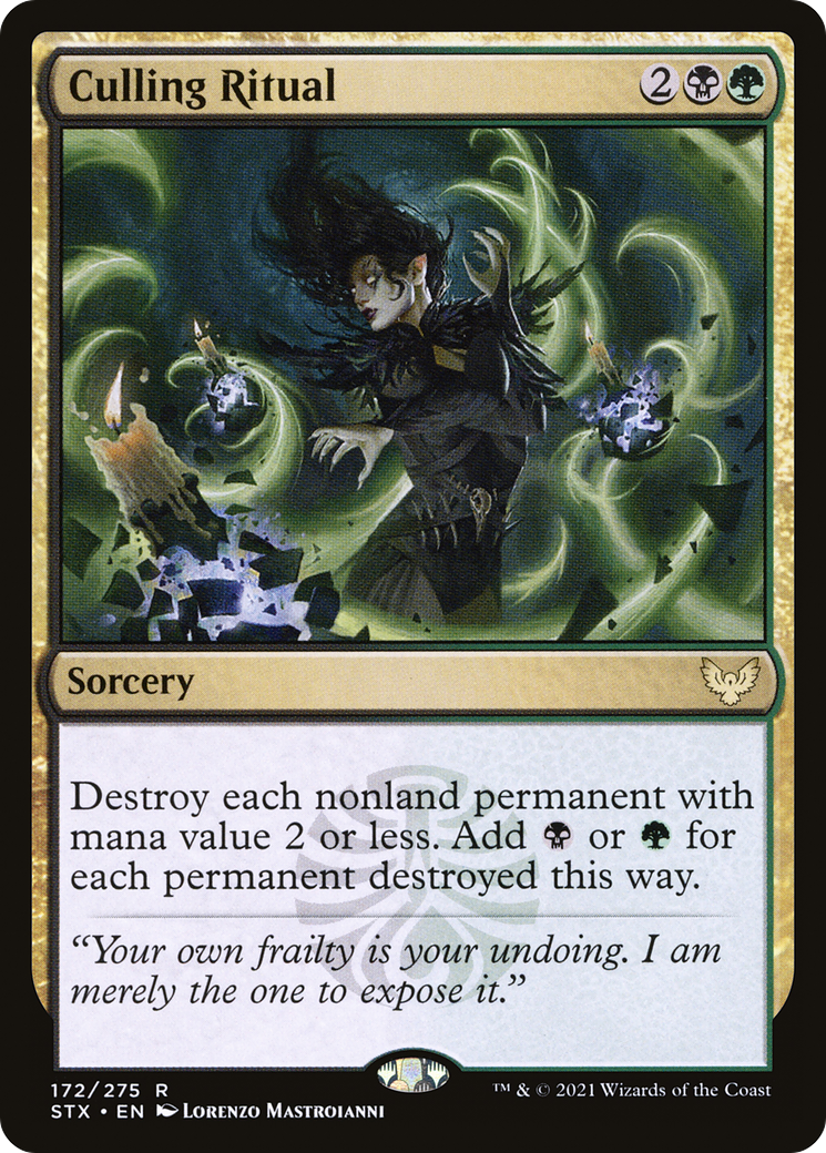 Culling Ritual (STX-172) [Strixhaven: School of Mages] MTG Single Wizards of the Coast