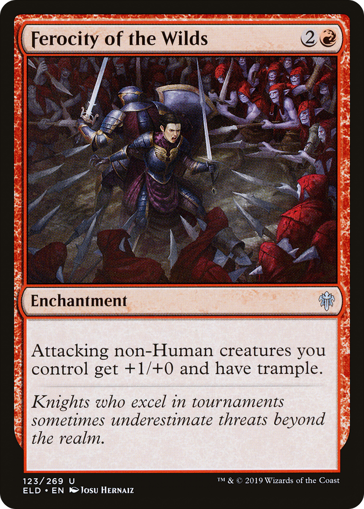 Ferocity of the Wilds (ELD-123) [Throne of Eldraine] Foil MTG Single Wizards of the Coast