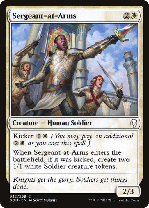 Sergeant-at-Arms (DOM-032) [Dominaria] MTG Single Wizards of the Coast