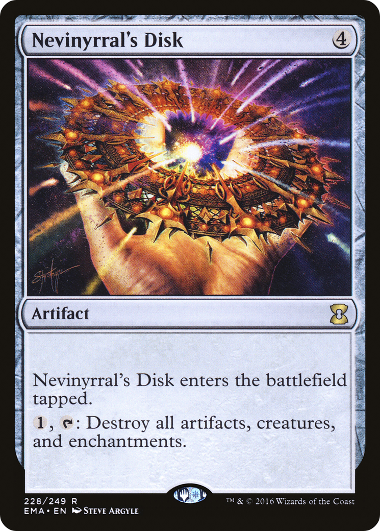 Nevinyrral's Disk (EMA-228) [Eternal Masters] MTG Single Wizards of the Coast