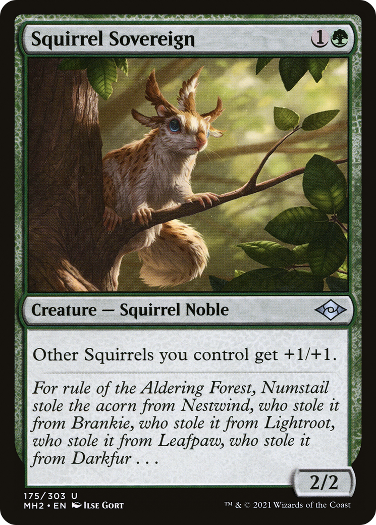 Squirrel Sovereign (MH2-175) [Modern Horizons 2] Foil MTG Single Modern Horizons 2