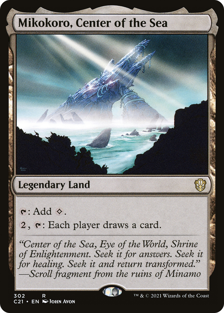 Mikokoro, Center of the Sea (C21-302) [Commander 2021] MTG Single Wizards of the Coast