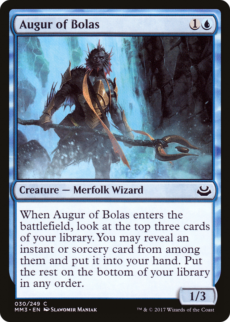 Augur of Bolas (MM3-030) [Modern Masters 2017] MTG Single Wizards of the Coast