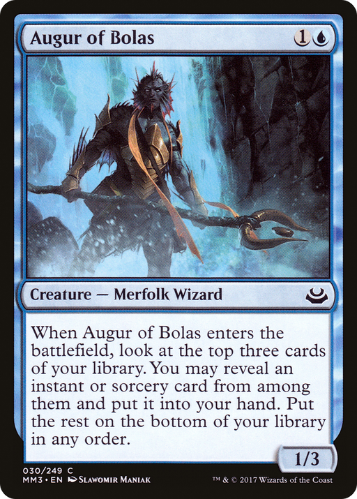 Augur of Bolas (MM3-030) [Modern Masters 2017] MTG Single Wizards of the Coast