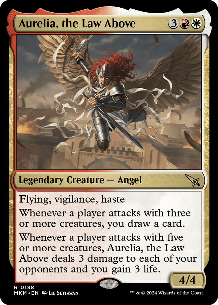 Aurelia, the Law Above (MKM-188) [Murders at Karlov Manor] MTG Single Wizards of the Coast