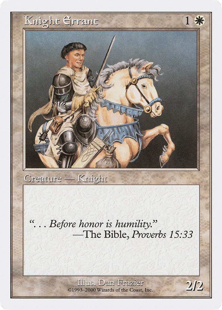 Knight Errant (S00-) [Misc] Starter 2000 MTG Single Wizards of the Coast