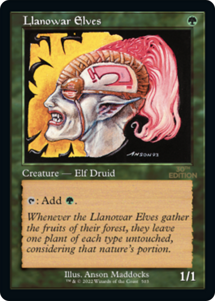Llanowar Elves (30A-503) [30th Anniversary Edition] MTG Single Wizards of the Coast