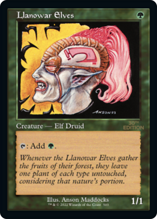 Llanowar Elves (30A-503) [30th Anniversary Edition] MTG Single Wizards of the Coast