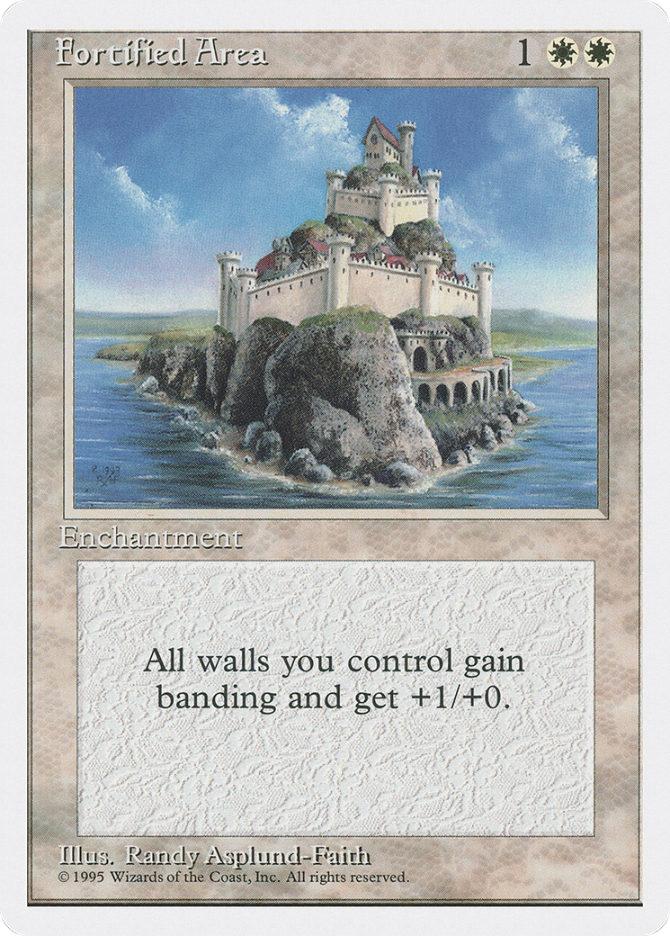 Fortified Area (4ED-) [Fourth Edition] MTG Single Wizards of the Coast