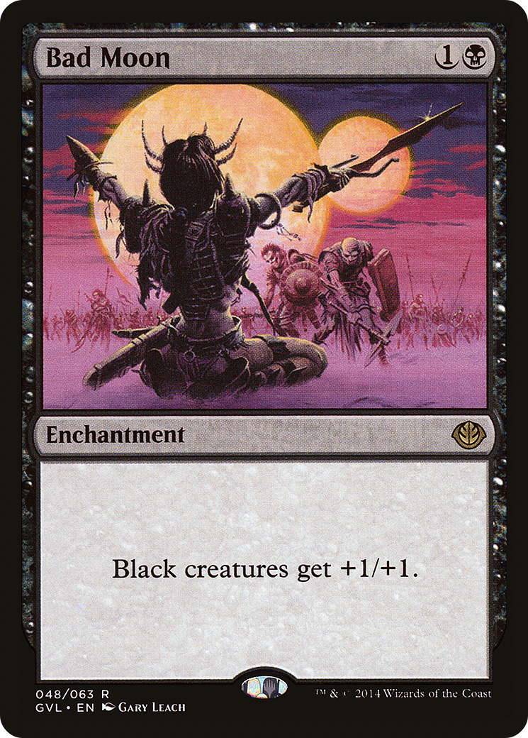 Bad Moon (DD3-048) [Misc] Duel Decks Anthology: Garruk vs. Liliana MTG Single Wizards of the Coast