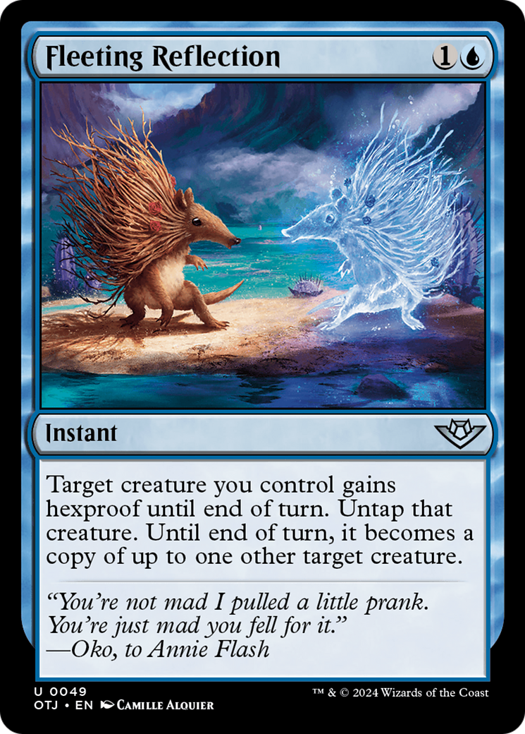 Fleeting Reflection (OTJ-049) [Outlaws of Thunder Junction] MTG Single Wizards of the Coast