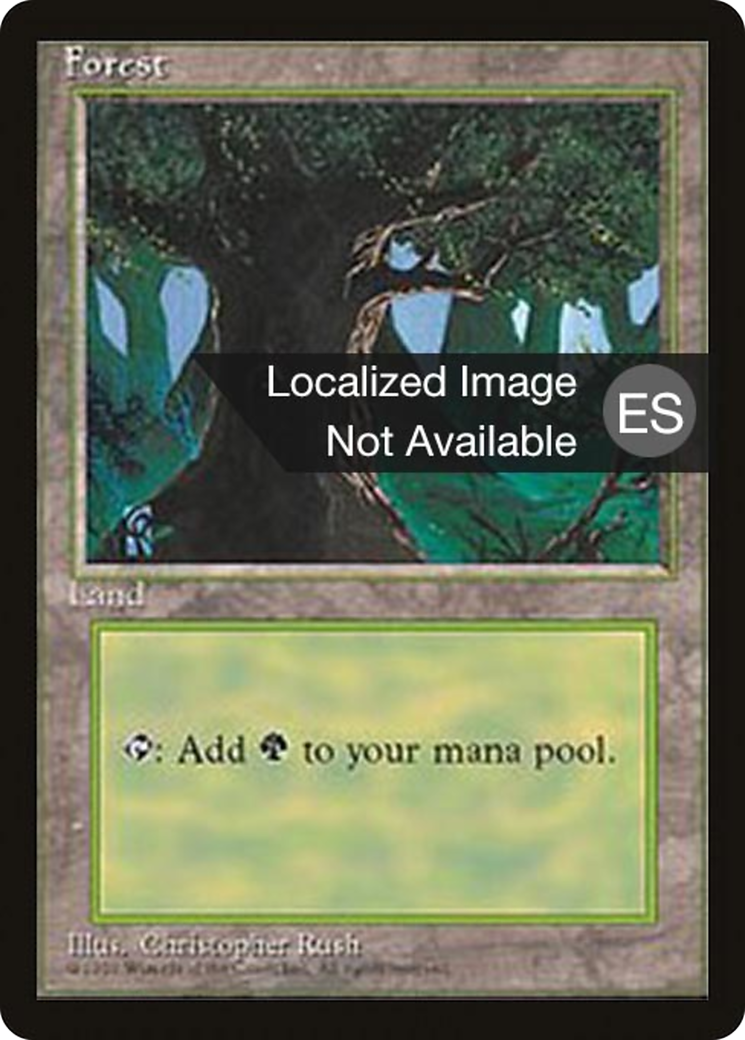 Forest (4BB-378) [Fourth Edition Foreign Black Border] MTG Single Wizards of the Coast