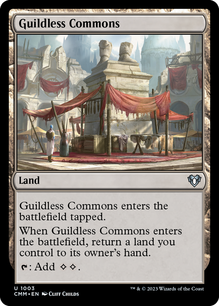 Guildless Commons (CMM-1003) [Commander Masters] MTG Single Wizards of the Coast